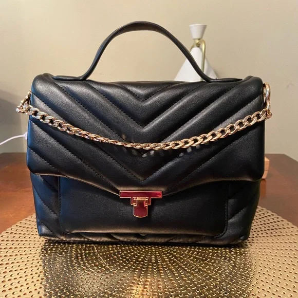 Black Faux Leather Purse - Picture 2 of 7